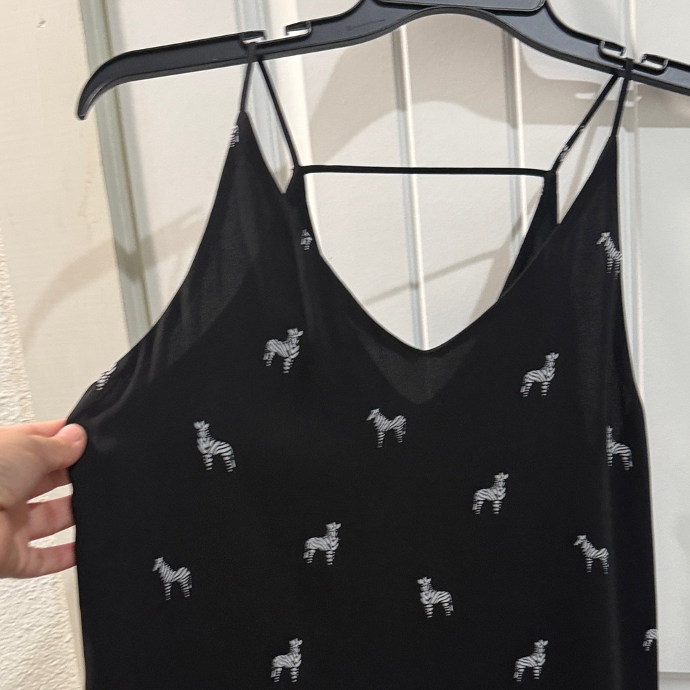 Black  with Zebra Print